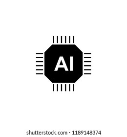 Artifical Intelligence Icon. Artifical Intelligence Vector Illustration On White Background For Web And Apps.