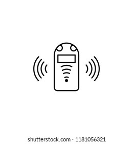 Artificial assistant concept line icon. Simple element illustration. Assistant concept outline symbol design from artificial intelligence set on white background