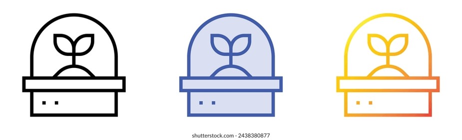 artificial atmosphere icon. Linear, Blue Fill and Gradient Style Design Isolated On White Background