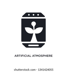 artificial atmosphere isolated icon. simple element illustration from artificial intellegence concept icons. artificial atmosphere editable logo sign symbol design on white background. can be use