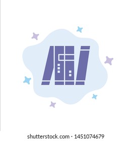 Artificial, Autonomous, Bot, Intelligent, Military Blue Icon on Abstract Cloud Background