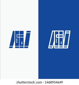 Artificial, Autonomous, Bot, Intelligent, Military Line and Glyph Solid icon Blue banner Line and Glyph Solid icon Blue banner. Vector Icon Template background