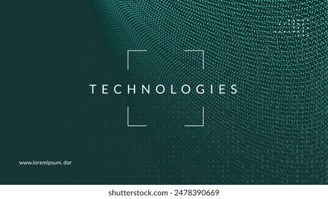 Fondo Artificial. Concepto de innovación para el aprendizaje inteligente. Velocidad de ingeniería de una red cibernética. Partículas de energía en la información global. Fondo digital.