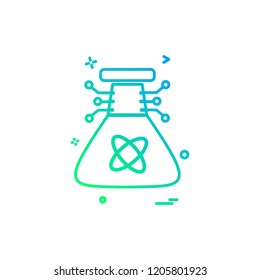 Artificial beaker intelligence icon vector design