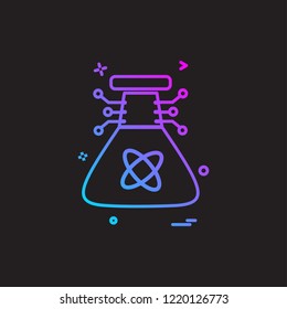 Artificial beaker intelligence icon vector design