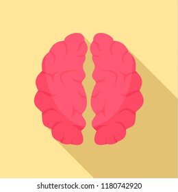 Artificial brain icon. Flat illustration of artificial brain vector icon for web design