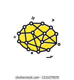 Artificial circuit ic intelligence icon vector design