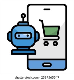 Artificial Commerce Icon Element For Design