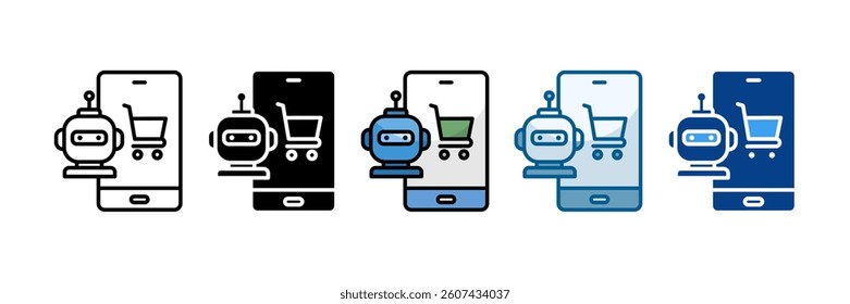 Artificial Commerce Icon Set Multiple Style Collection