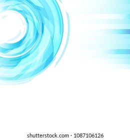 Artificial eye blue digital technology concept abstract background vector illustration