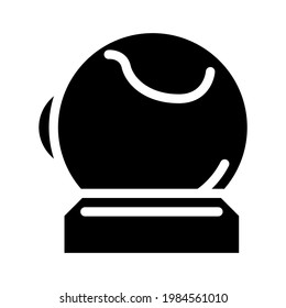 artificial eye glyph icon vector. artificial eye sign. isolated contour symbol black illustration