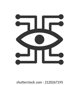 artificial eye icon - Bionic eye icon