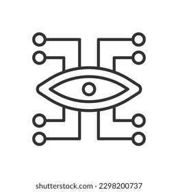 Artificial Eye Icon - Bionic Eye Icon