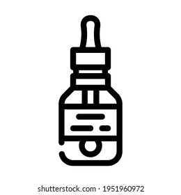 artificial flavoring line icon vector. artificial flavoring sign. isolated contour symbol black illustration