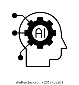 Artificial  Glyph Vector Icon that can easily edit or modify 

