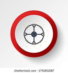 artificial, gravity, modulo colored button icon. Element of space illustration. Signs and symbols icon can be used for web, logo, mobile app, UI, UX