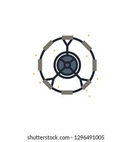 artificial, gravity, modulo colored icon. Element of space illustration. Signs and symbols icon can be used for web, logo, mobile app, UI, UX on white background