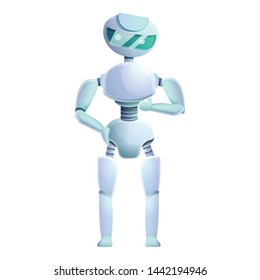 Artificial humanoid icon. Cartoon of artificial humanoid vector icon for web design isolated on white background