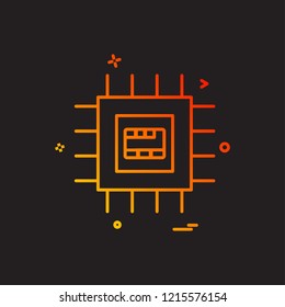 Artificial ic intelligence icon vector design