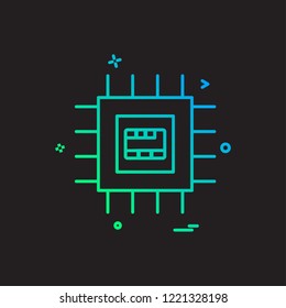 Artificial ic intelligence icon vector design