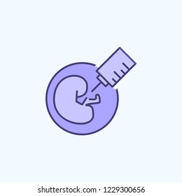 artificial insemination 2 colored line icon. Simple colored element illustration. artificial insemination outline symbol design from new technologies set