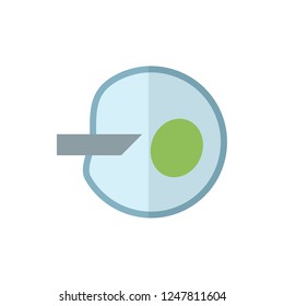 artificial insemination flat vector icon