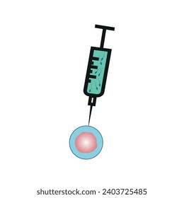 Artificial insemination icon. Vector illustration.