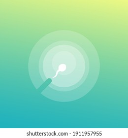 inseminación artificial e ifv, icono vector