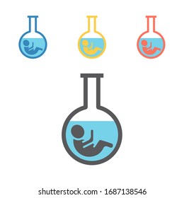 Artificial Insemination line icon. Vector signs for web graphics.