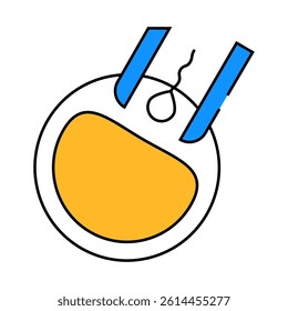 artificial insemination line icon vector. artificial insemination sign. isolated symbol illustration