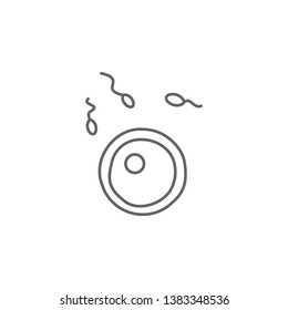 Artificial insemination, sperm icon. Element of artificial insemination icon. Thin line icon for website design and development, app development. Premium icon