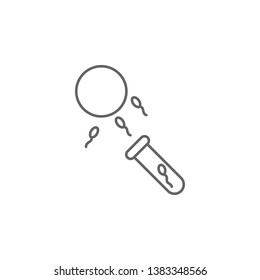 Artificial insemination, sperm icon. Element of artificial insemination icon. Thin line icon for website design and development, app development. Premium icon