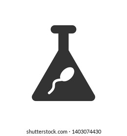 Artificial insemination, sperm icon - Vector on white background