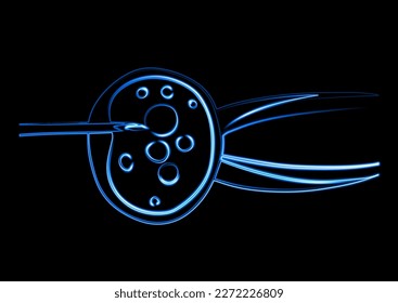 Artificial insemination vector isolated illustration. Egg donation.