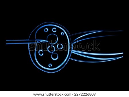 Artificial insemination vector isolated illustration. Egg donation.