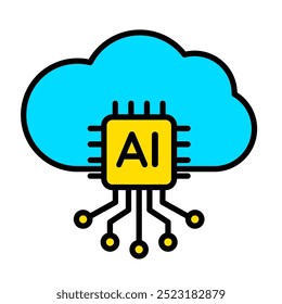 Künstliche Intelligenz Symbol, Zukunftstechnologie