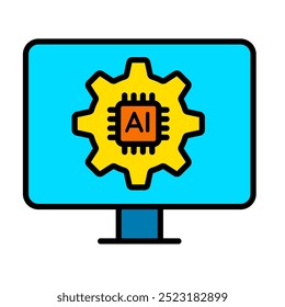 Künstliche Intelligenz Symbol, Zukunftstechnologie
