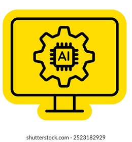 Künstliche Intelligenz Symbol, Zukunftstechnologie