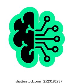 Artificial Intelegence icon, future technology