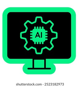 Ícone Inteligência artificial, tecnologia futura