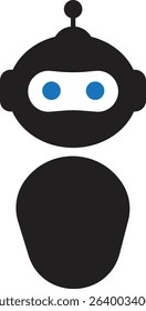 artificial inteligence icon simple vector illustration