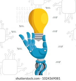artificial inteligence technology set icons