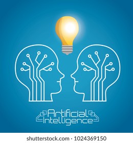 artificial inteligence technology set icons