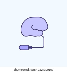 artificial intelligence 2 colored line icon. Simple colored element illustration. artificial intelligence outline symbol design from new technologies set