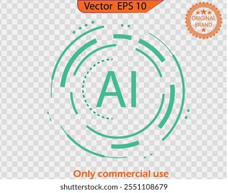 Artificial intelligence abstract background, AI chipset on circuit Hud board. Concept of artificial intelligence. My original work. 