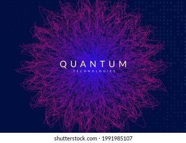 Artificial intelligence. Abstract background. Digital technology, deep learning and big data concept. Tech visual for information template. Geometric artificial intelligence backdrop.