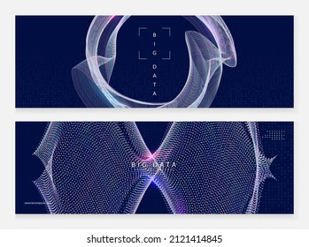 Artificial intelligence. Abstract background. Digital technology, deep learning and big data concept. Tech visual for wireless template. Cyber artificial intelligence backdrop.