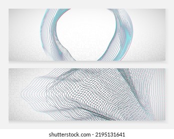 Artificial intelligence. Abstract background. Digital technology, deep learning and big data concept. Tech visual for software template. Vector artificial intelligence backdrop.