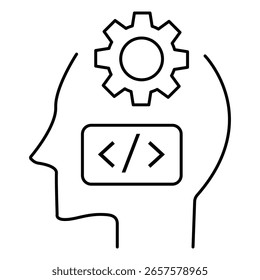 Artificial Intelligence Agent Development Vector Icon Pack