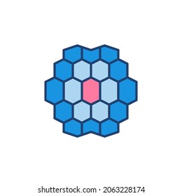 Artificial Intelligence AI Brain vector concept colored icon or design element
